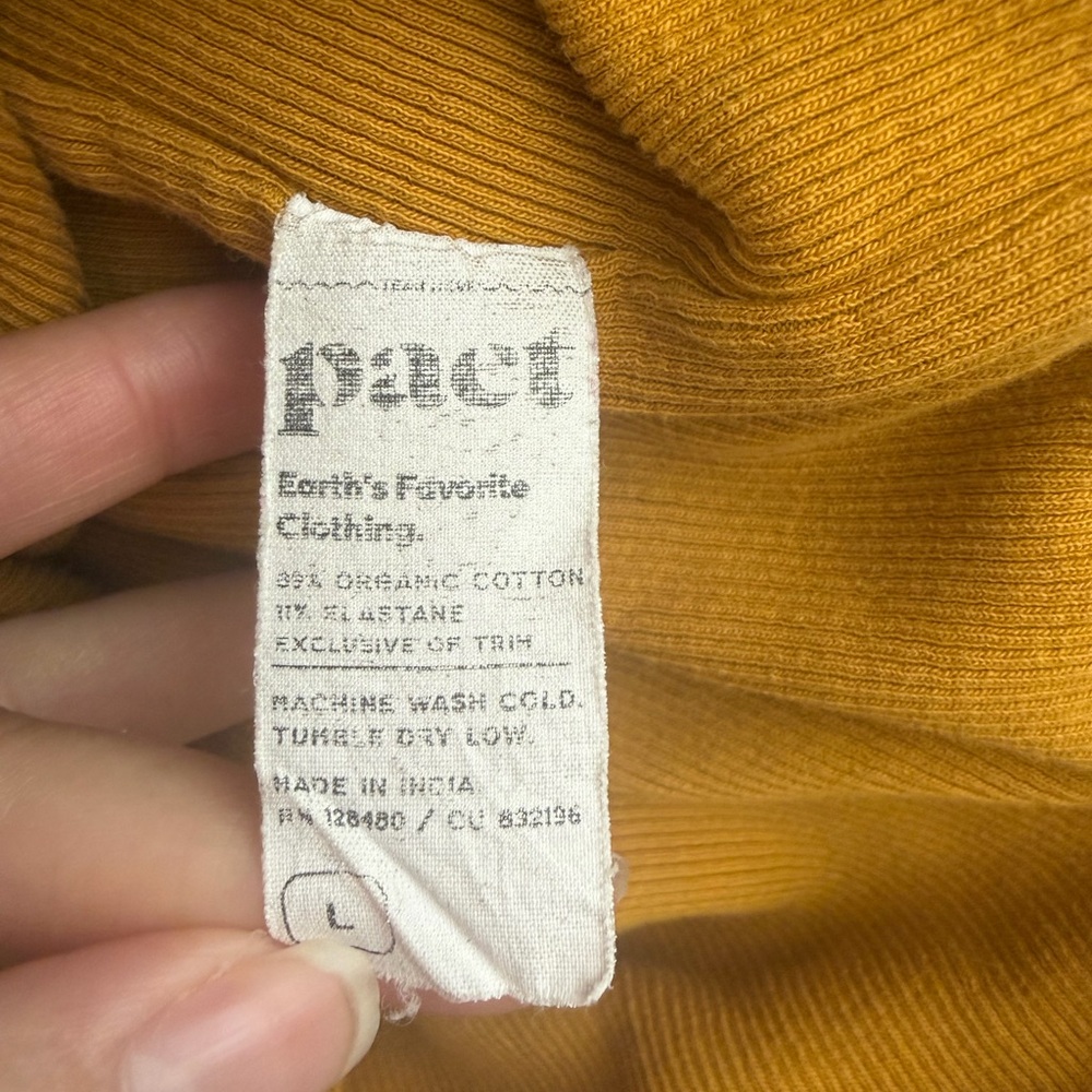 Pact Chai Ribbed Tank Top - Picture 7 of 7